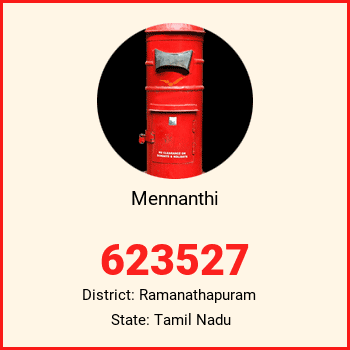 Mennanthi pin code, district Ramanathapuram in Tamil Nadu