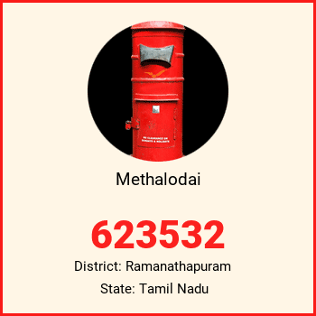 Methalodai pin code, district Ramanathapuram in Tamil Nadu