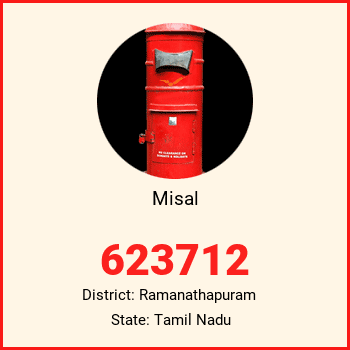 Misal pin code, district Ramanathapuram in Tamil Nadu