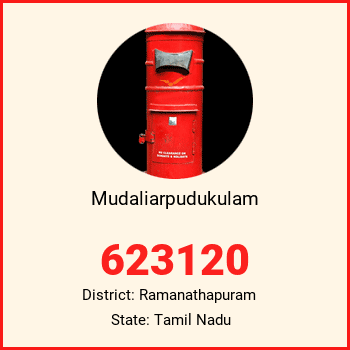 Mudaliarpudukulam pin code, district Ramanathapuram in Tamil Nadu