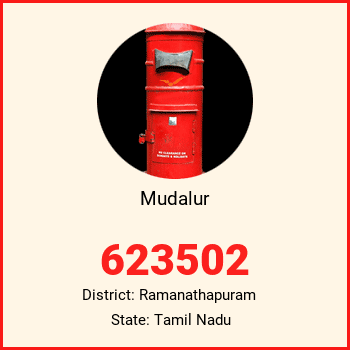 Mudalur pin code, district Ramanathapuram in Tamil Nadu