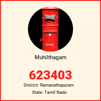Muhilthagam pin code, district Ramanathapuram in Tamil Nadu