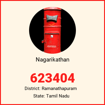 Nagarikathan pin code, district Ramanathapuram in Tamil Nadu