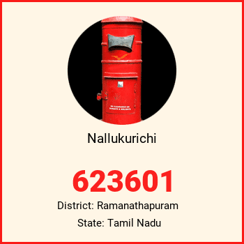 Nallukurichi pin code, district Ramanathapuram in Tamil Nadu
