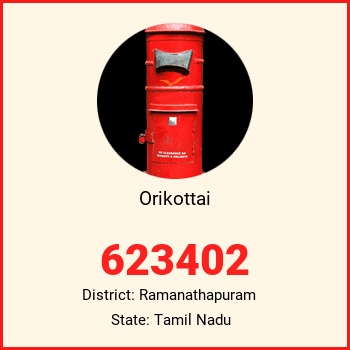 Orikottai pin code, district Ramanathapuram in Tamil Nadu