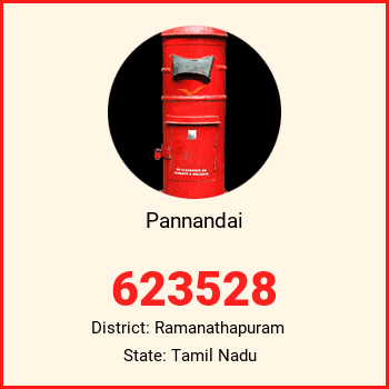Pannandai pin code, district Ramanathapuram in Tamil Nadu