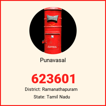 Punavasal pin code, district Ramanathapuram in Tamil Nadu