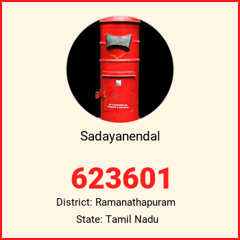 Sadayanendal pin code, district Ramanathapuram in Tamil Nadu