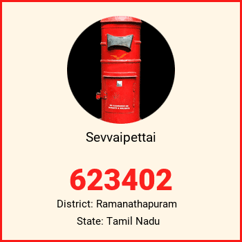 Sevvaipettai pin code, district Ramanathapuram in Tamil Nadu