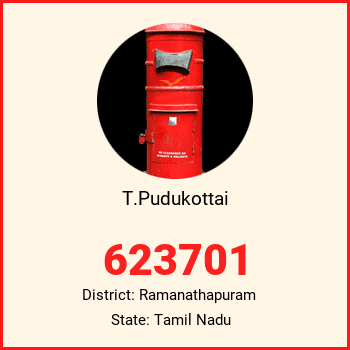 T.Pudukottai pin code, district Ramanathapuram in Tamil Nadu
