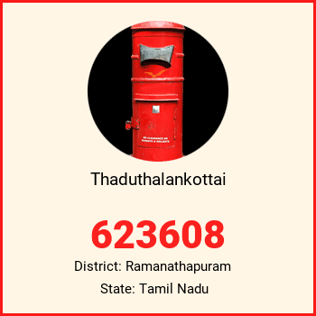Thaduthalankottai pin code, district Ramanathapuram in Tamil Nadu