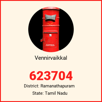 Vennirvaikkal pin code, district Ramanathapuram in Tamil Nadu