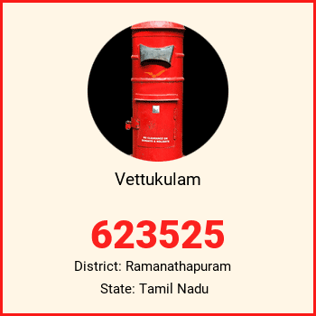 Vettukulam pin code, district Ramanathapuram in Tamil Nadu