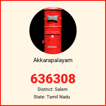 Akkarapalayam pin code, district Salem in Tamil Nadu