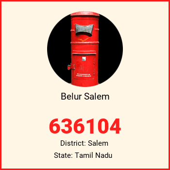 Belur Salem pin code, district Salem in Tamil Nadu