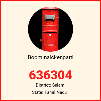 Boominaickenpatti pin code, district Salem in Tamil Nadu