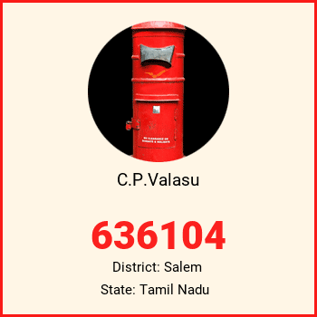 C.P.Valasu pin code, district Salem in Tamil Nadu