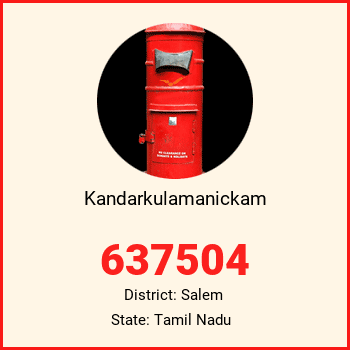 Kandarkulamanickam pin code, district Salem in Tamil Nadu