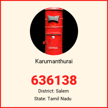 Karumanthurai pin code, district Salem in Tamil Nadu