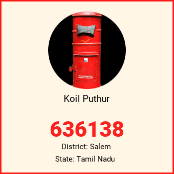 Koil Puthur pin code, district Salem in Tamil Nadu