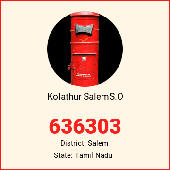 Kolathur SalemS.O pin code, district Salem in Tamil Nadu