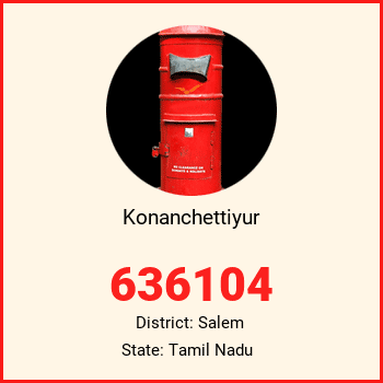 Konanchettiyur pin code, district Salem in Tamil Nadu