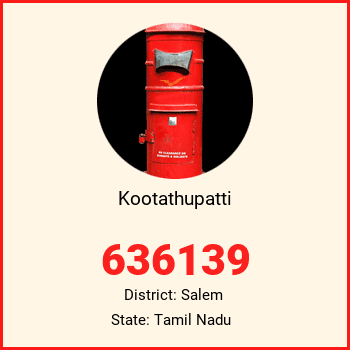 Kootathupatti pin code, district Salem in Tamil Nadu