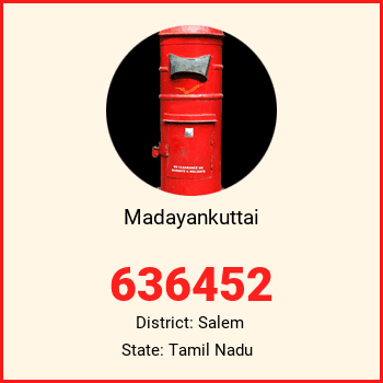 Madayankuttai pin code, district Salem in Tamil Nadu