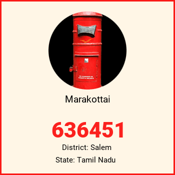 Marakottai pin code, district Salem in Tamil Nadu