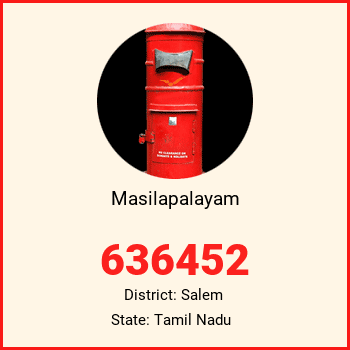 Masilapalayam pin code, district Salem in Tamil Nadu