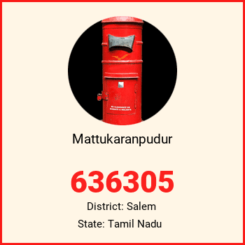 Mattukaranpudur pin code, district Salem in Tamil Nadu