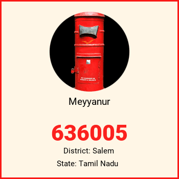 Meyyanur pin code, district Salem in Tamil Nadu
