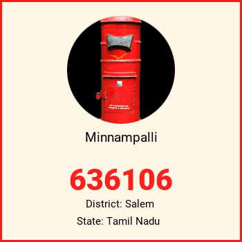 Minnampalli pin code, district Salem in Tamil Nadu