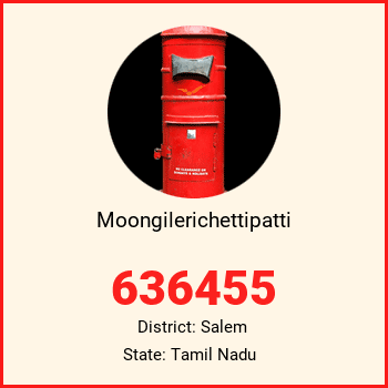 Moongilerichettipatti pin code, district Salem in Tamil Nadu