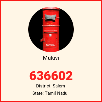 Muluvi pin code, district Salem in Tamil Nadu