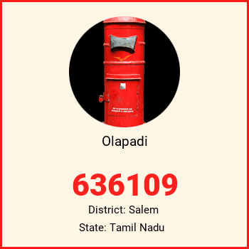 Olapadi pin code, district Salem in Tamil Nadu