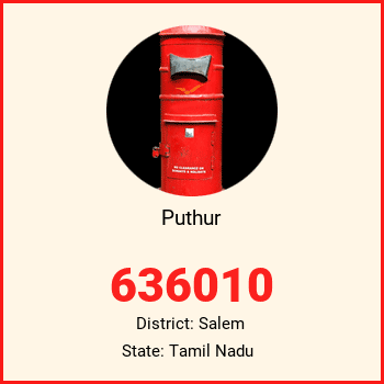 Puthur pin code, district Salem in Tamil Nadu