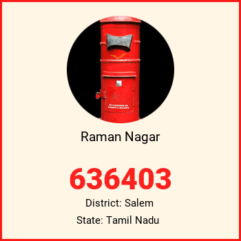 Raman Nagar pin code, district Salem in Tamil Nadu