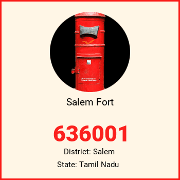 Salem Fort pin code, district Salem in Tamil Nadu