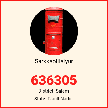 Sarkkapillaiyur pin code, district Salem in Tamil Nadu