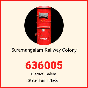 Suramangalam Railway Colony pin code, district Salem in Tamil Nadu