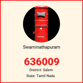 Swaminathapuram pin code, district Salem in Tamil Nadu