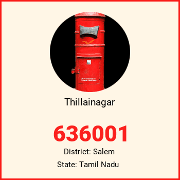Thillainagar pin code, district Salem in Tamil Nadu