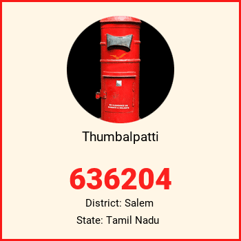 Thumbalpatti pin code, district Salem in Tamil Nadu