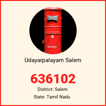 Udayarpalayam Salem pin code, district Salem in Tamil Nadu