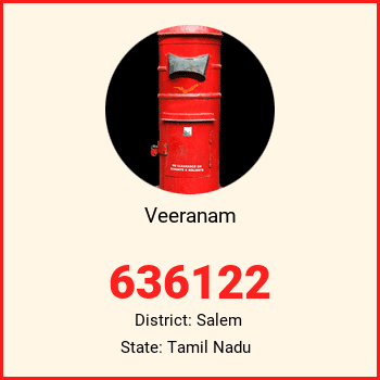 Veeranam pin code, district Salem in Tamil Nadu