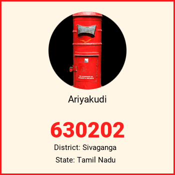 Ariyakudi pin code, district Sivaganga in Tamil Nadu