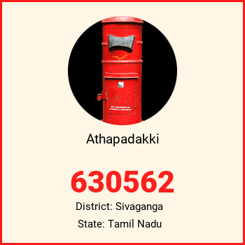 Athapadakki pin code, district Sivaganga in Tamil Nadu