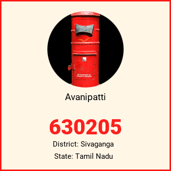 Avanipatti pin code, district Sivaganga in Tamil Nadu