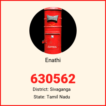 Enathi pin code, district Sivaganga in Tamil Nadu